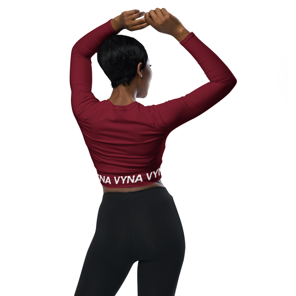 Sculpt-LX Crop Top Burgundy