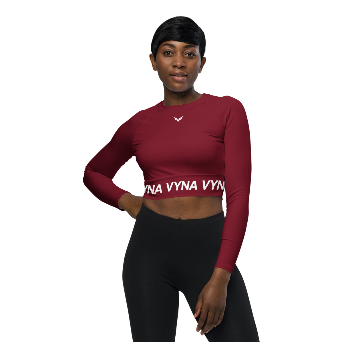 Sculpt-LX Crop Top Burgundy