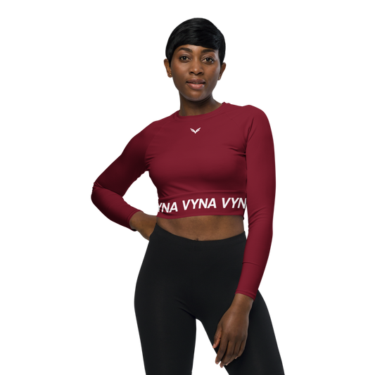 Sculpt-LX Crop Top Burgundy